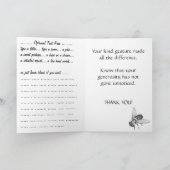 Blank Art Card Wildblume Kundenspezifische Grußkar Dankeskarte (Innenseite)