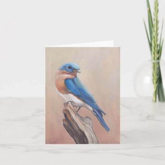Blank-Art-Note-Karte "Bluebird" Karte (Vorderseite)
