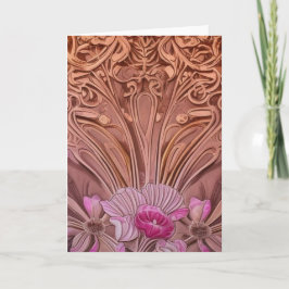 Blank Art Nouveau Grußkarte Karte