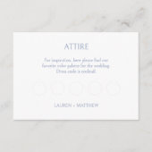 BLANK Attrage Code DIY Wedding RSVP Begleitkarte (Vorderseite)