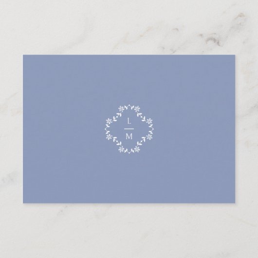 BLANK Attrage Code DIY Wedding RSVP Begleitkarte (Rückseite)