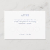 BLANK Attrage Code DIY Wedding RSVP Begleitkarte (Vorderseite)