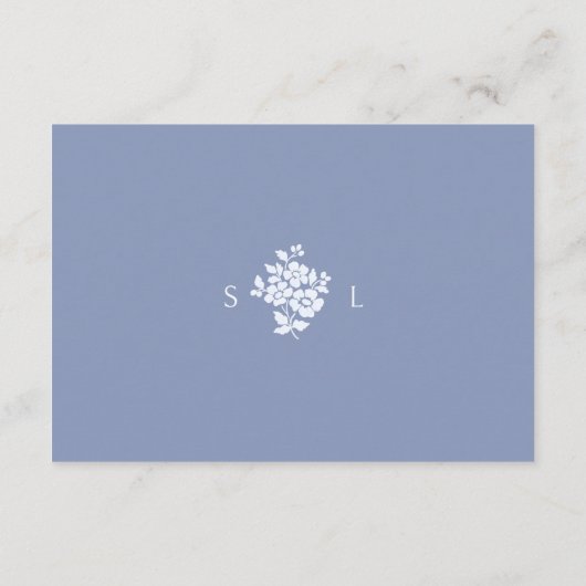 BLANK Attrage Code DIY Wedding RSVP Begleitkarte (Rückseite)