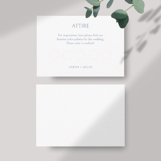 BLANK Attrage Code DIY Wedding RSVP Begleitkarte