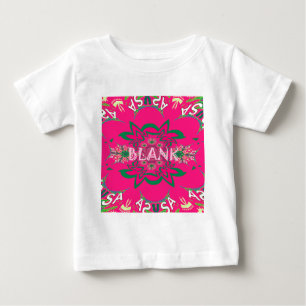 Blank Baby Vivid Pink Lila Shade Monogram Baby T-shirt