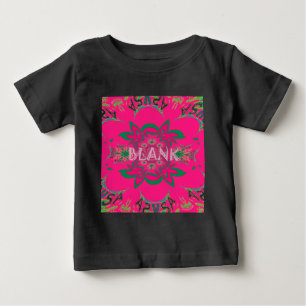 Blank Baby Vivid Pink Lila Shade Monogram Baby T-shirt