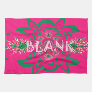 Blank Baby Vivid Pink Lila Shade Monogram Handtuch