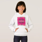 Blank Baby Vivid Pink Lila Shade Monogram Hoodie (Vorne ganz)