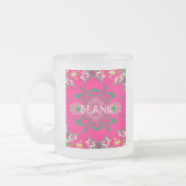 Blank Baby Vivid Pink Lila Shade Monogram Mattglastasse (Links)
