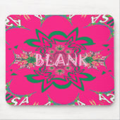 Blank Baby Vivid Pink Lila Shade Monogram Mousepad (Vorne)