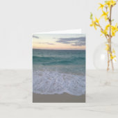 Blank Bahamas Sunset Grußkarte Karte (Gelbe Blume)