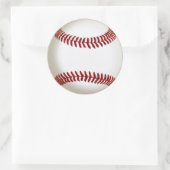 Blank-BASEBALL-Sticker für handgeschriebene Sticke Runder Aufkleber (Tasche)