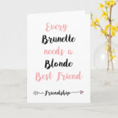 Blank Best Friend Quote Grußkarte Karte (Gelbe Blume)
