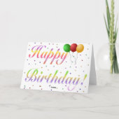Blank Birthday Card Karte (Rückseite)