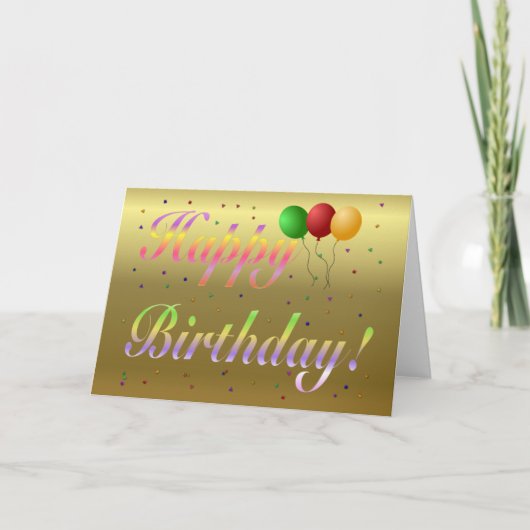 Blank Birthday Card Karte (Vorderseite)