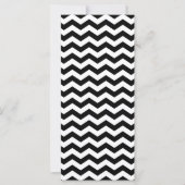 Blank Black und White Zigzag Einladung (Vorderseite)