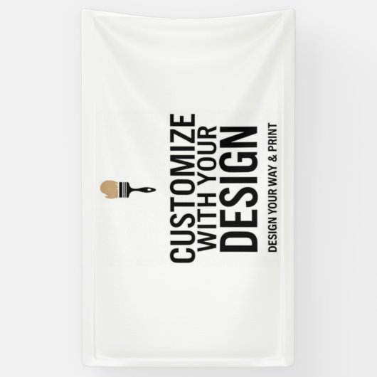 Blank Blank Event Display Sign Banner 3'x5' indivi (Vertikal)