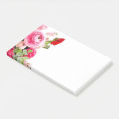 Blank-Blank-Rose-Blume Post-it Klebezettel (angewinkelt)