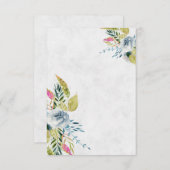 Blank Blauer Blumenzwiebelblume Einladung (Vorne/Hinten)