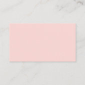 Blank Blush Pink Hochzeitsratgeber und Wünsche Hinweiskarte (Rückseite)