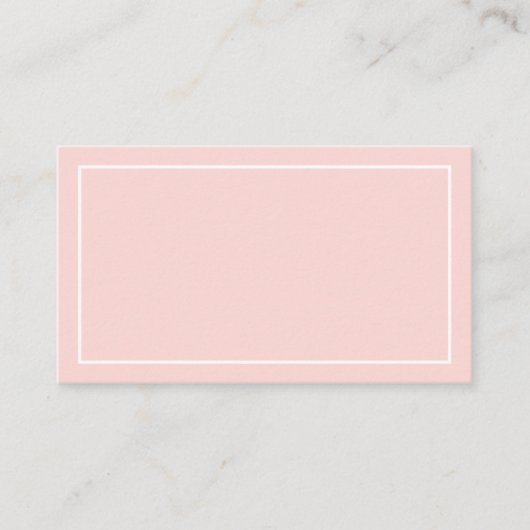 Blank Blush Pink Hochzeitsratgeber und Wünsche Hinweiskarte (Vorderseite)