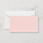 Blank Blush Pink Hochzeitsratgeber und Wünsche Hinweiskarte<br><div class="desc">Blank Blush and White Wedding Advice and Wishings Card mit weißem rechteckigem Rahmen auf rot-rosa Hintergrund. Auch perfekt wie Hochzeitskarten,  Visitenkarten und vieles mehr. Klicken Sie auf die Schaltfläche Anpassen,  um das Design durch Auswahl der gewünschten Hintergrundfarbe zu personalisieren.</div>