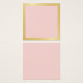 Blank Blush Pink mit Imitate Gold Foorder (Vorne & Hinten)