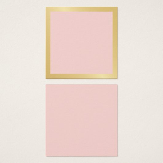 Blank Blush Pink mit Imitate Gold Foorder (Vorne & Hinten)