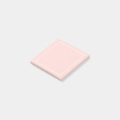Blank Blush Pink und White Post-it Klebezettel (angewinkelt)