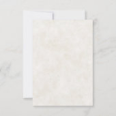 Blank budget Apricot Aquarell Blütenhochzeit Einladung (Rückseite)