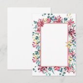 Blank Budget Blank Blumen Hochzeit Einladung (Vorne/Hinten)