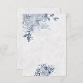 Blank Budget Blauer Blumenzwiebeln Einladung (Vorne/Hinten)