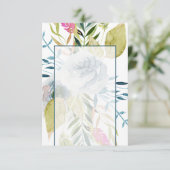 Blank Budget Blauer Blumenzwiebeln Einladung (Stehend Vorderseite)