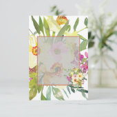 Blank Budget Daffodils Hochzeit Einladung (Stehend Vorderseite)