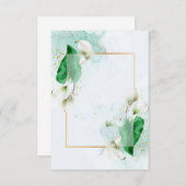 Blank Budget Elegant calla lilies ehe Einladung (Vorne/Hinten)