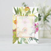 Blank Budget Elegant daffodils Hochzeit Einladung (Stehend Vorderseite)