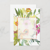 Blank Budget Elegant daffodils Hochzeit Einladung (Vorne/Hinten)