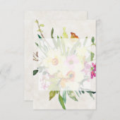 Blank Budget Frühlingsblütenhochzeit Einladung (Vorne/Hinten)