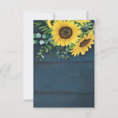 Blank Budget Land Sonnenblumen Hochzeit Einladung (Vorderseite)
