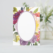 Blank Budget Lila und gelb Blumenhochzeit