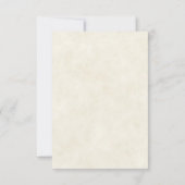 Blank Budget Moderne Lackhochzeit Einladung (Rückseite)