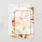 Blank Budget Rosa Blumenhochzeit Einladung (Vorderseite)