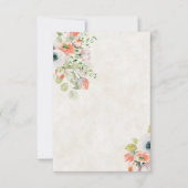 Blank Budget Rosa und Blau Blütenhochzeit Einladung (Vorderseite)