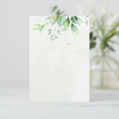 Blank Budget Wasserfarben Hochzeit Einladung (Stehend Vorderseite)