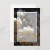 Blank Budget White Roses Hochzeit Einladung (Vorne/Hinten)