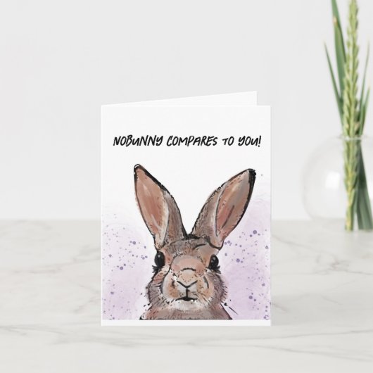 Blank Bunny Card Karte (Vorderseite)