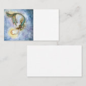 Blank Business Card Mermaid Moon Visitenkarte (Vorne/Hinten)