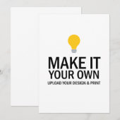 Blank Business Invitation Template Einladung (Vorne/Hinten)