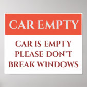 Blank Business Sale-Zeichen, Hinzufügen oder Bearb Poster (Vorne)