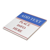 Blank-Business-Zeichen, Hinzufügen oder Bearbeiten Fliese (Seite)